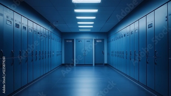 Obraz  gym locker room