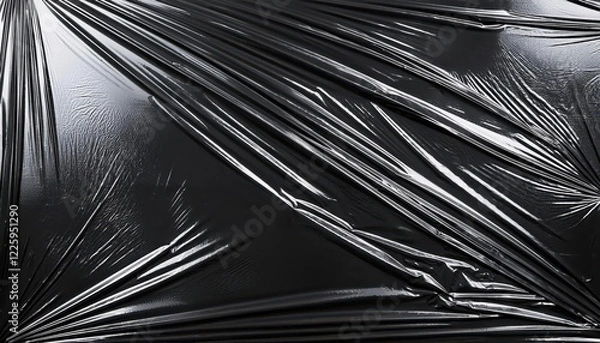 Fototapeta Highquality Polyethylene Overlay Effect on Vinyl or CD Cover Showcasing Textured Plastic Wrap, Emphasizing Modern Packaging Design for Future Releases at