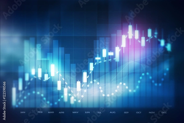 Obraz forex trading background