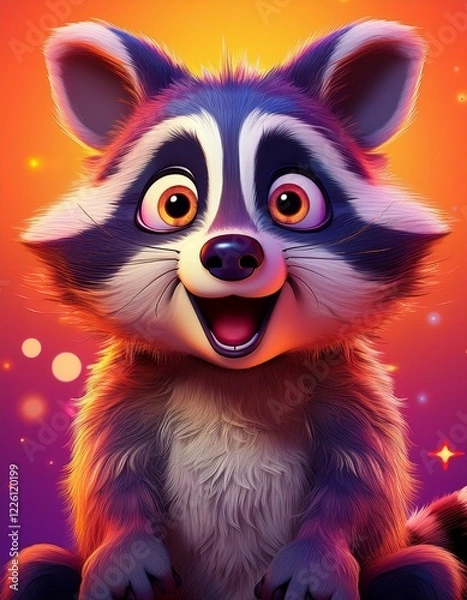 Fototapeta Lustiger Waschbär
