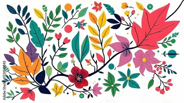 Obraz Vibrant Eco-Friendly Conservation Pattern Backgrounds