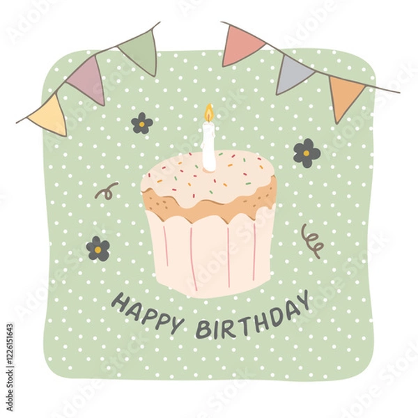 Fototapeta Birthday Theme Vector