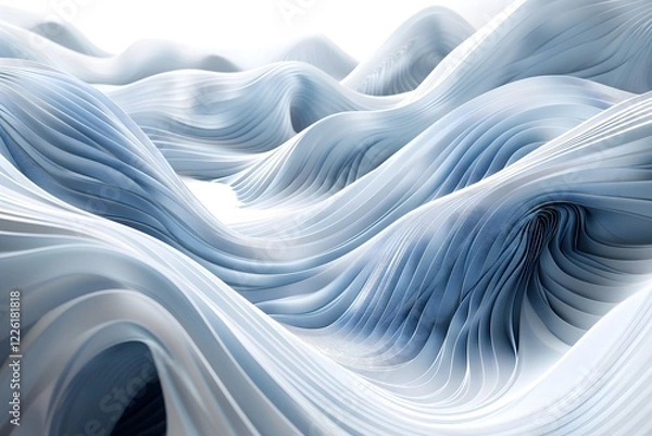 Fototapeta A close up of a piece of paper that looks like waves