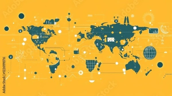 Fototapeta abstract background with splashes