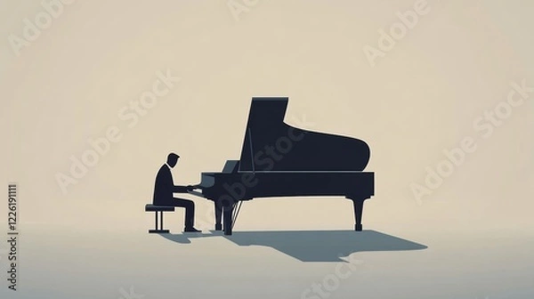 Fototapeta piano