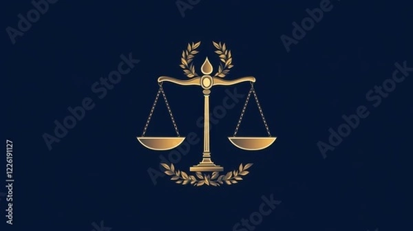Fototapeta scales of justice