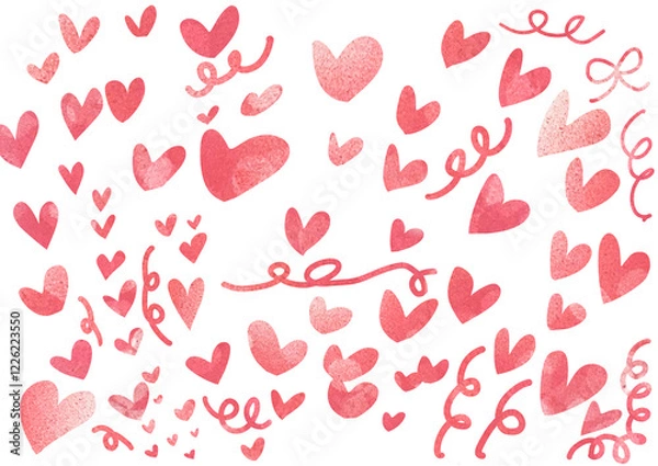 Obraz seamless background with hearts