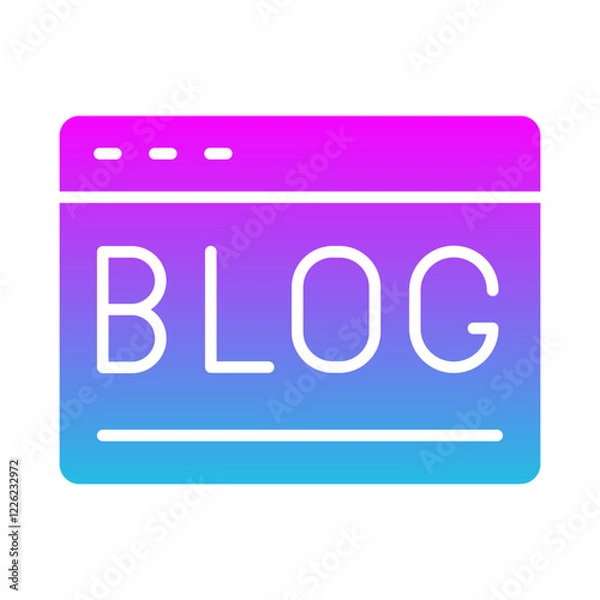 Fototapeta Blog Icon