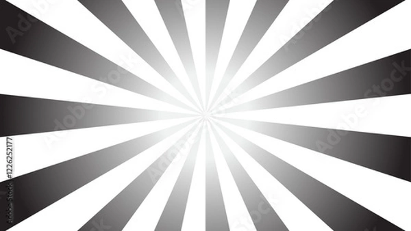 Fototapeta retro sunburst background, black and grey. Suitable for graphic design materials.