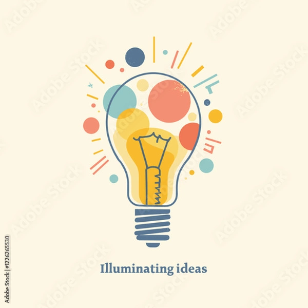 Fototapeta Lightbulb Moment: A Burst of Creative Illumination