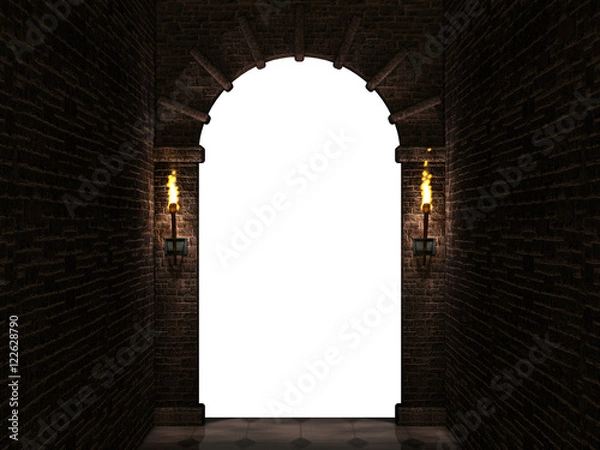 Obraz Dark arch isolated