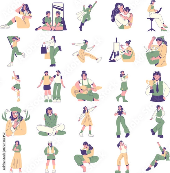 Obraz Woman Day Character Illustration