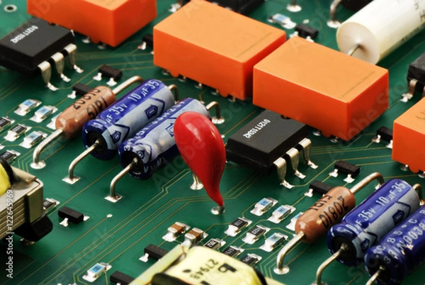 Obraz Circuit board isometric view