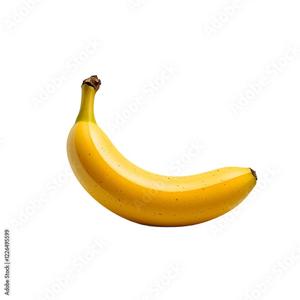 Fototapeta Fresh banana isolated on white background.