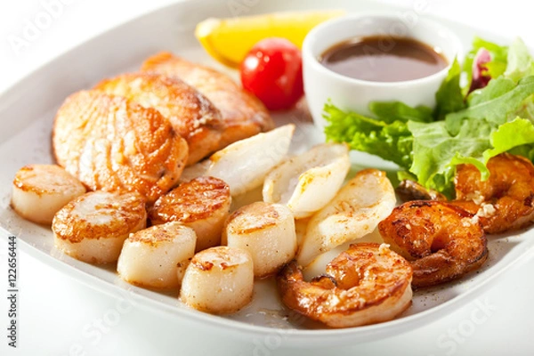 Obraz Grilled Seafood Plate