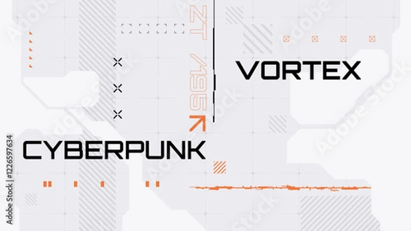 Obraz abstract background with  futuristic and cyberpunk style design