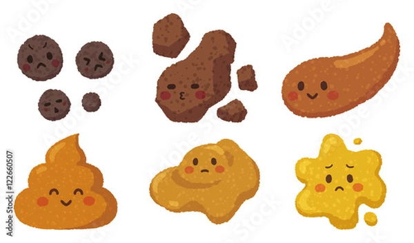 Fototapeta いろんなうんち ６種類