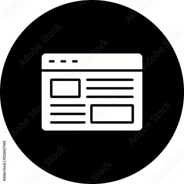 Fototapeta Website Icon