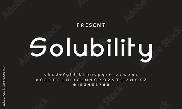 Obraz Future font creative modern alphabet fonts. Typography bold regular. vector illustrator