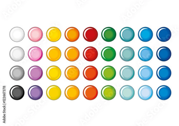 Obraz pulsante web rotondo