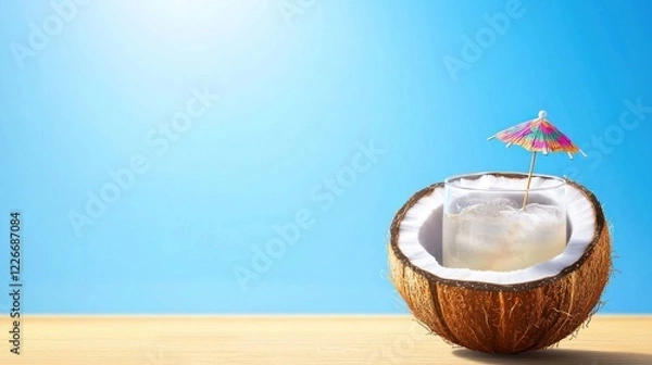 Obraz Refreshing Coconut Summer Drink
