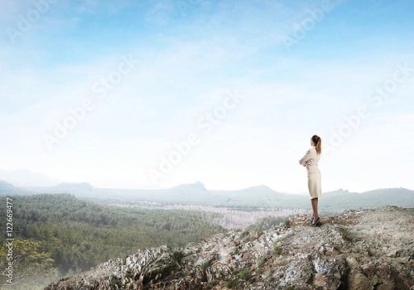 Obraz Achieving top of success