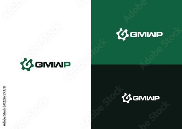 Obraz Gear with letter G logo design concept 