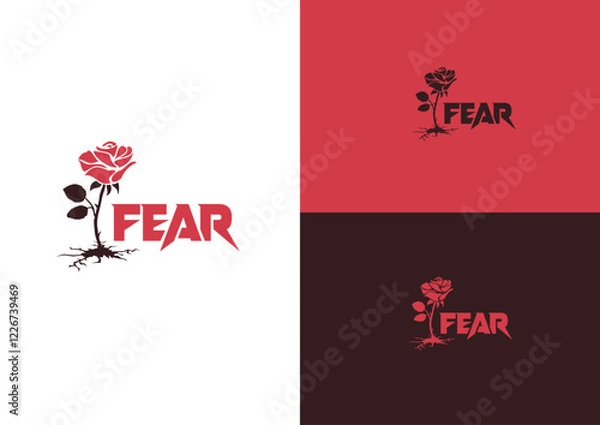Obraz Wild Rose logo design concept 