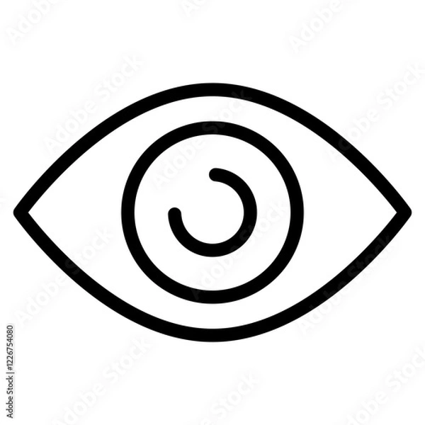 Fototapeta Eye line icon