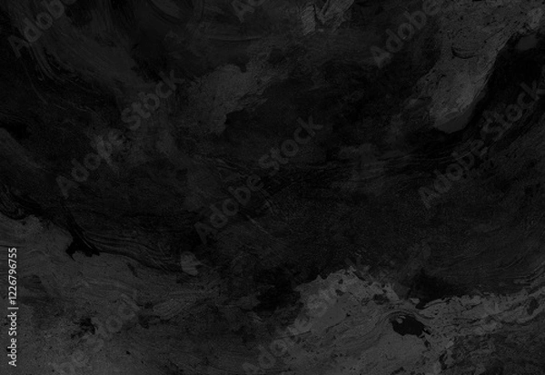 Obraz 波インクのザラザラ紙黒色