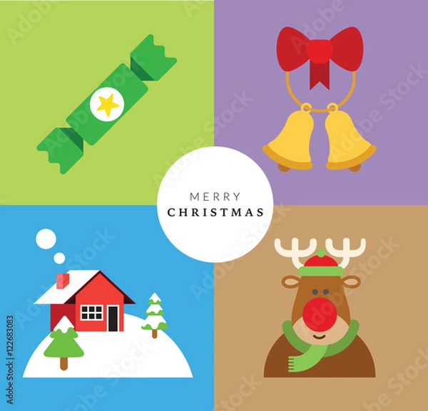 Obraz Christmas Icon Set VI