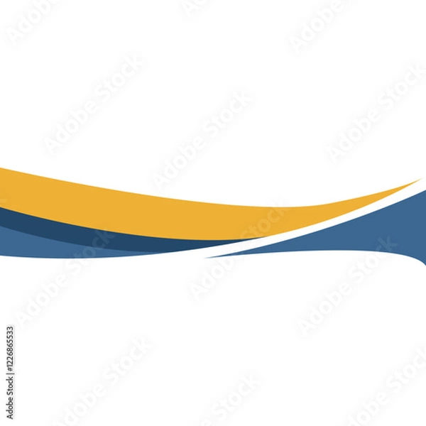 Obraz Business Wave Border