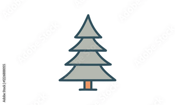 Fototapeta Simple Tree vector art