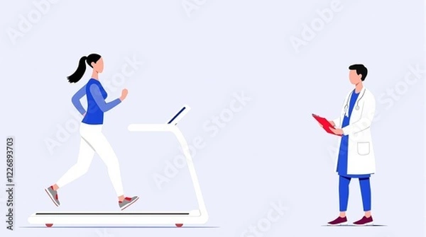 Obraz Cardiac Stress Test & Fitness Assessment – Medical Treadmill Evaluation