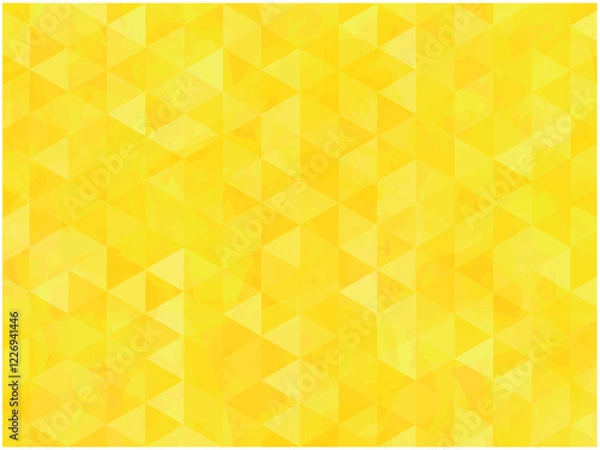 Obraz キラキラ三角バックグラウンド黄色