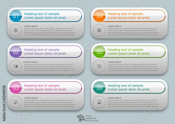 Fototapeta Web Button and Headline Design #Vector Graphics 