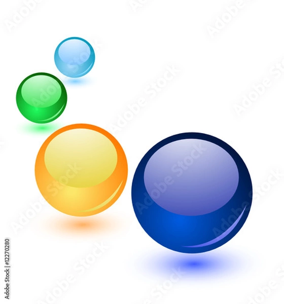 Obraz Creative glossy orb banner