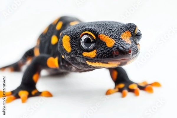 Obraz Close-up of a vibrant fire salamander