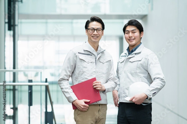 Obraz オフィスで働く男性エンジニア【撮影協力：スカパー東京メディアセンター】