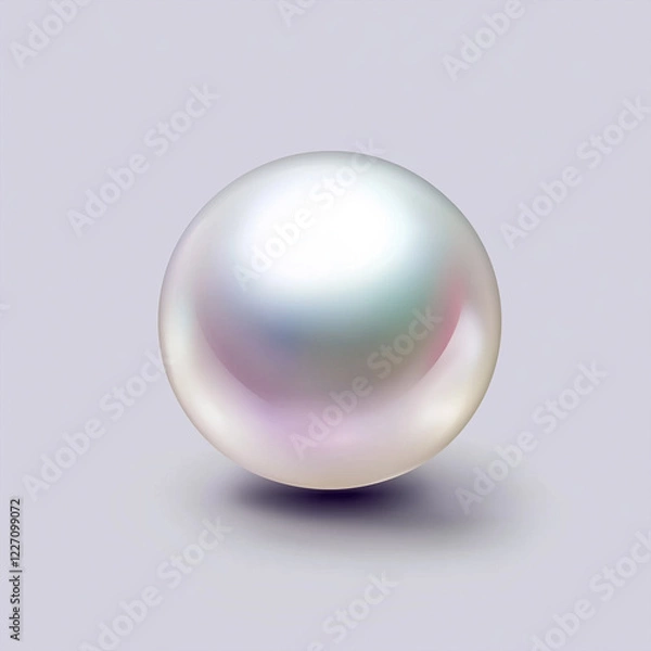 Obraz crystal ball isolated on white