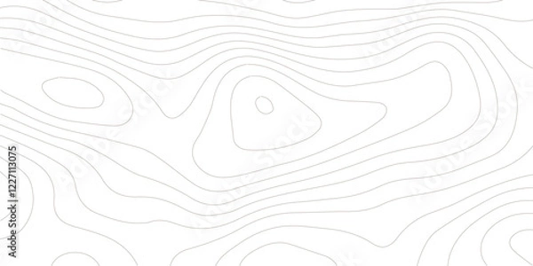 Fototapeta Abstract black and white topographic contours lines of mountains. Topography map art curve drawing. vector illustration. wave Line topography map contour background .background