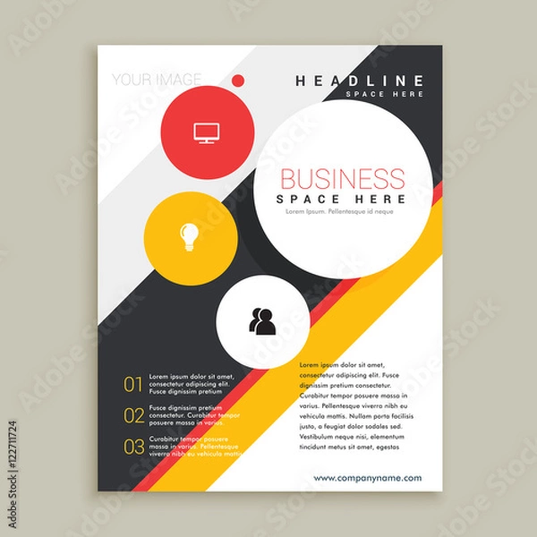 Obraz creative brochure template presentation
