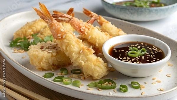 Obraz Golden Tempura Shrimp