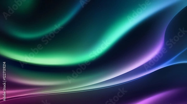 Fototapeta Northern Lights Abstract Background with Vibrant Gradients – 4K Design