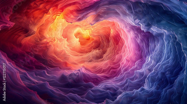 Obraz Vibrant Wave Patterns Abstract Art