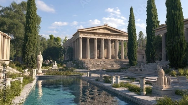 Fototapeta Historic athens created with