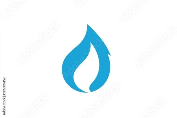 Fototapeta Flame icon representing heat and energy in a modern design, suitable for various applications and environments. Generative AI