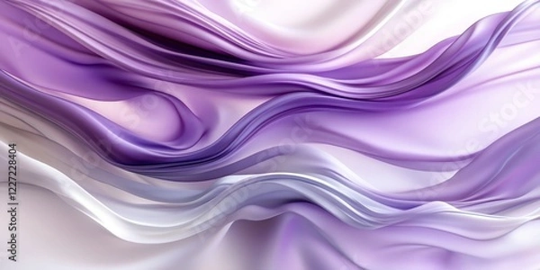 Fototapeta Seamless pastel lavender, wave texture pattern background. Elegant, minimalist design, abstract.