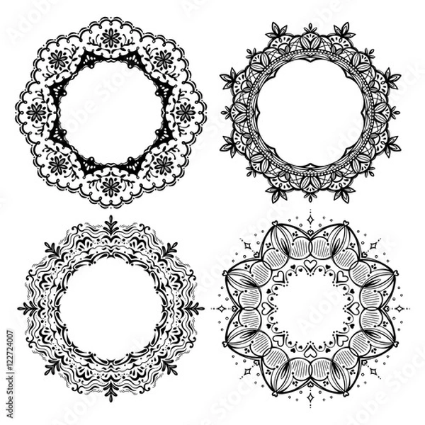 Fototapeta レース素材02 / 豪華で可愛い / 4パターン