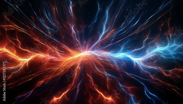 Fototapeta creative electricity background graphic resource futuristic concept